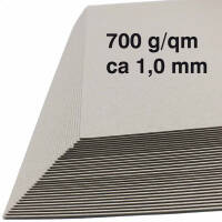 Maschinengraukarton – Graupappe700 g/qm