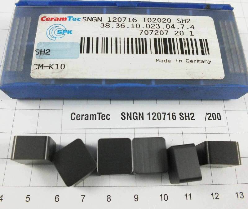 6 St. SNGN 120716 SH2 CeramTec Wendeplatten Inserts Ceramic NOS mit Mwst. /200