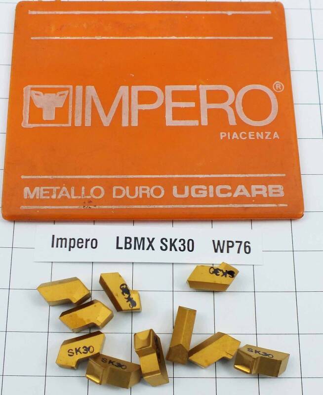 10 St. LBMX SK30 Impero 5 mm breit Wendeplatte Inserts NOS neu mit Mwst. WP76