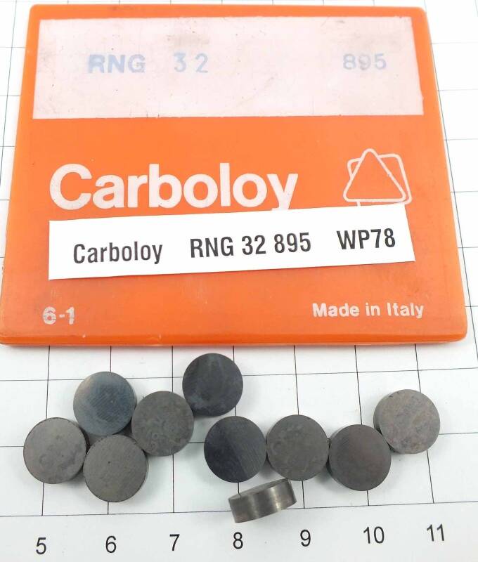 10 St. RNG 32 895 Carboloy Wendeplatte Inserts NOS neu mit Mwst. WP78