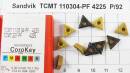10 St. TCMT 110304-PF 4225 Sandvik NOS Wendeplatte Inserts mit Mwst. P/92