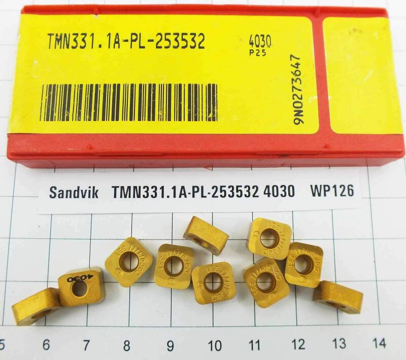 10 St. TMN331.1A-PL-253532 331 Sandvik Wendeplatte Inserts NOS Mwst. WP126