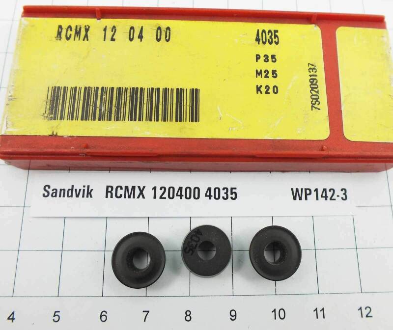 3 St. RCMX 120400 4035 Sandvik Wendeplatte Inserts NOS mit Mwst. WP142-3