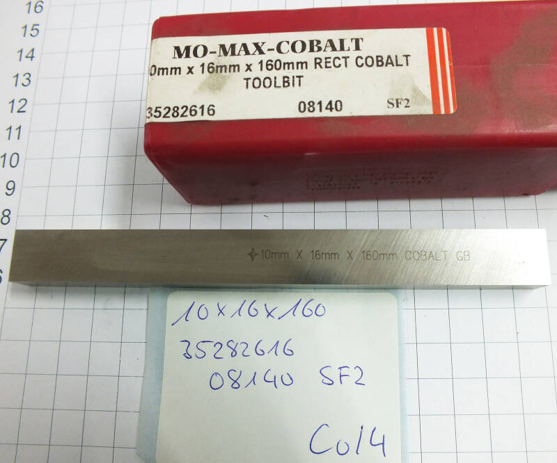 Drehlinge 10 x 16 x 160 mm Mo-Max-Cobalt Toolbit 35282616 Cleveland SF2 Co/4