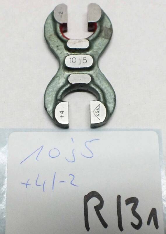 Grenzrachenlehre doppels. 10mm CSE 10j5 +4/-2 gebraucht Rachenlehret R/31