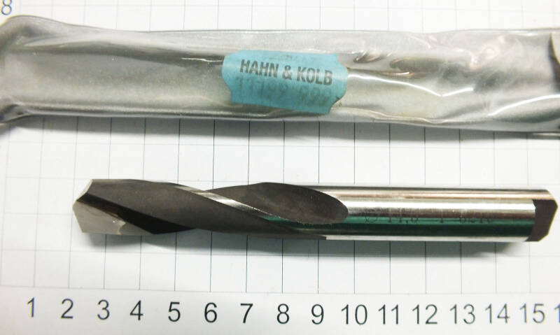 HM-bestückt 14,5 mm Spiralbohrer 14,5 x 127 mm, NOS unbenutzt OVP H+K X002