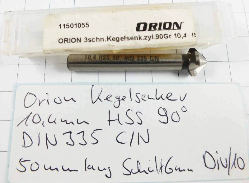 Kegelsenker Orion 10,4 mm HSS 90° DIN 335 C/N Schaft 6 mm NOS neu Div/10