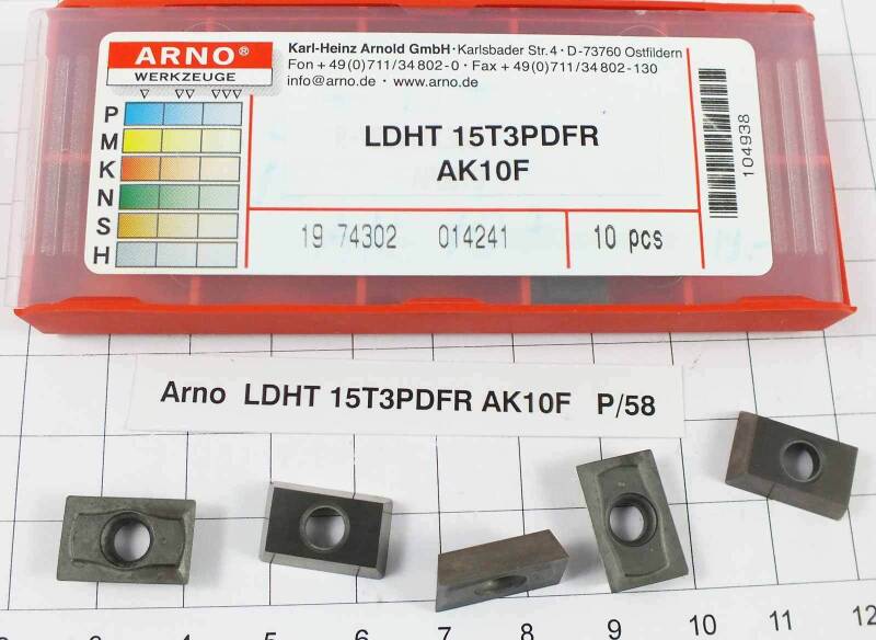 10 St. LDHT 15T3PDF A410F Arno NOS Wendeplatte Inserts mit Mwst. P/58