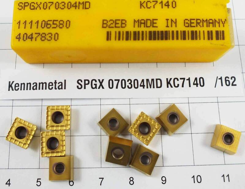 10 St. SPGX 070304MD KC7140 Kennametal Wendeplatte Inserts NOS mit Mwst. /162