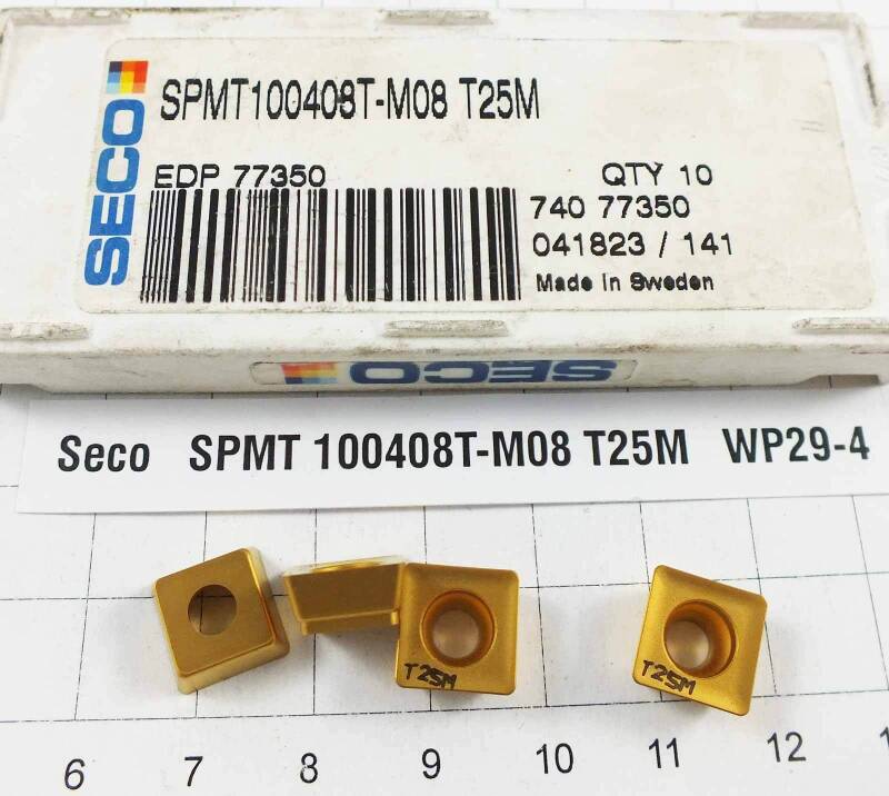 4 St. SPMT 100408T-M08 T25M Seco Wendeplatte Inserts NOS neu mit Mwst. WP29-4