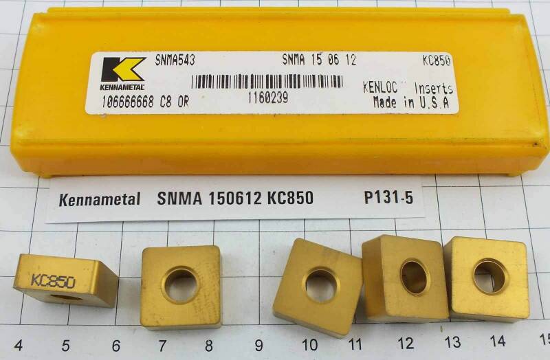 5 St. SNMA 150612 KC850 Kennametal NOS Wendeplatte Inserts mit Mwst. P131-5