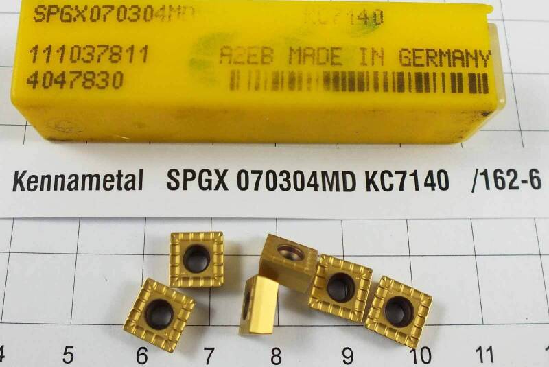 6 St. SPGX 070304MD KC7140 Kennametal Wendeplatte Inserts NOS mit Mwst. /162-6