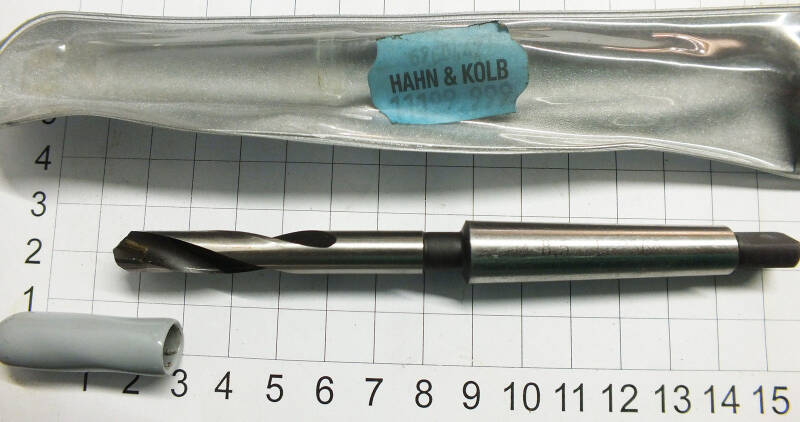 HM-bestückt 8,5 mm Spiralbohrer MK 1  NOS unbenutzt OVP H+K 6960447 X001