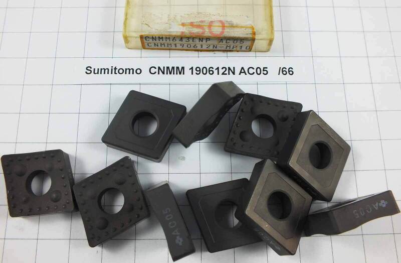 10 St. CNMM 190612N AC05 Sumitomo Wendeplatte Inserts neu NOS mit Mwst. /66