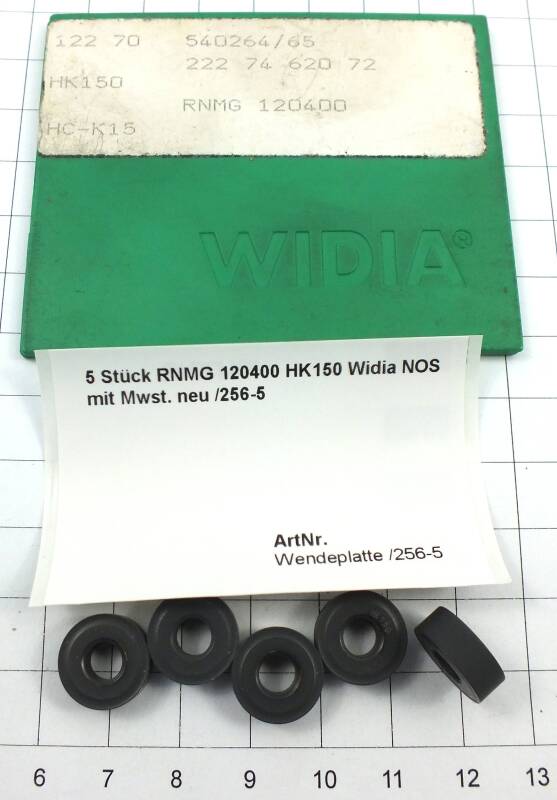 5 St. RNMG 120400 HK150 Widia Wendeplatte Inserts NOS mit Mwst. neu /256-5