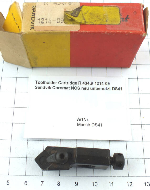 Toolholder Cartridge R 434.9 1214-09 Sandvik Coromat NOS neu unbenutzt DS41