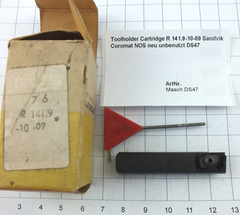Toolholder Cartridge R 141.9-10-09 Sandvik Coromat NOS neu unbenutzt DS47