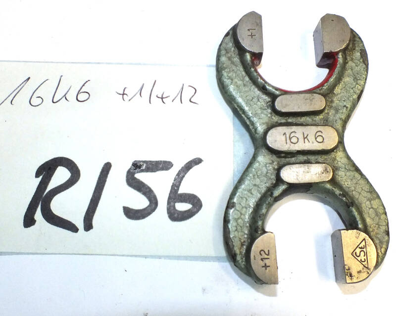 Grenzrachenlehre 16 mm doppels. 16k6 +1/+12 gebraucht Rachenlehre  R/56