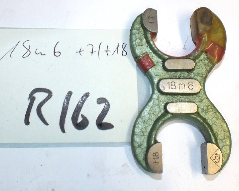 Grenzrachenlehre 18 mm doppels. 18m6 +7/+18 gebraucht Rachenlehre  R/62