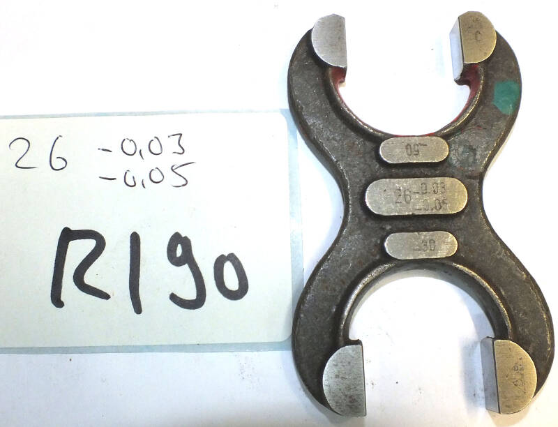 Grenzrachenlehre 26 mm doppels. 26 -0,03/0,05 gebraucht Rachenlehre  R/90