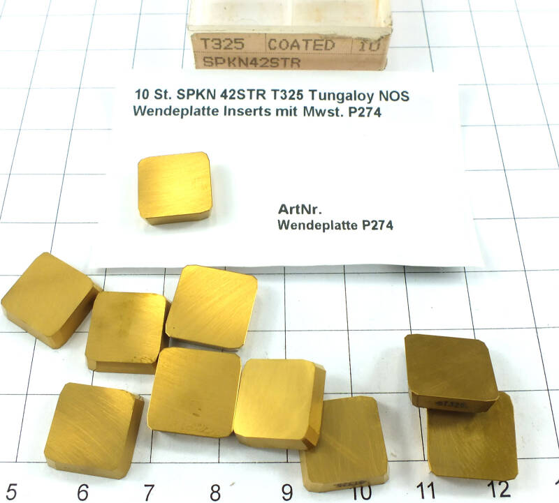 10 St. SPKN 42STR T325 Tungaloy NOS Wendeplatte Inserts  . P274