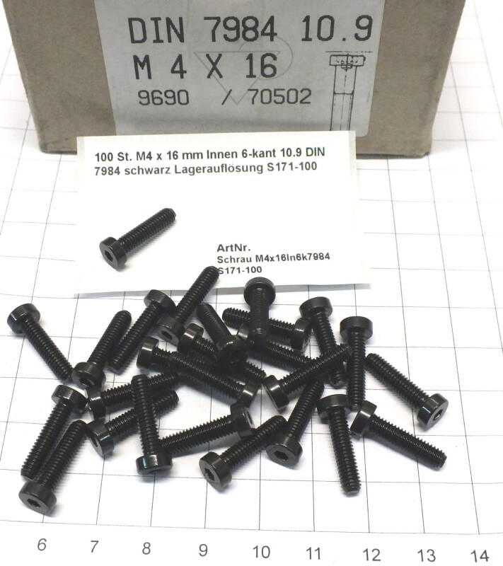 100 St. 3,5 x 32 mm Linse Senk-Blechschrauben Torx schwarz DIN
