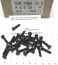100 St. M4 x 16 mm Innen 6-kant 10.9 DIN 7984 schwarz Lagerauflösung S171-100