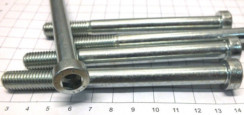 5 St. M10 x 110 mm 6-Kant 10.9 DIN 6912 verzinkt Schraube Lagerauflösung S262-5