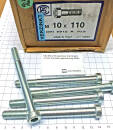 5 St. M10 x 110 mm 6-Kant 10.9 DIN 6912 verzinkt Schraube Lagerauflösung S262-5