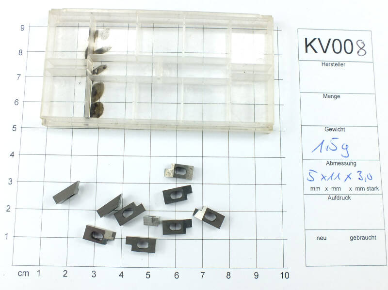 Posten Wendeplatten Inserts 10 Stück  unbenutzt siehe Bild mit Mwst KV008