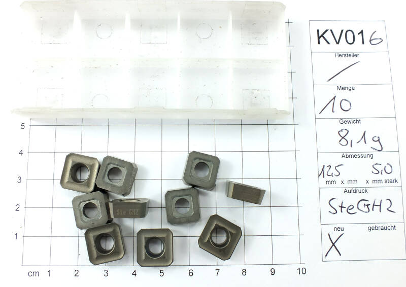 Posten Wendeplatten Inserts 10 Stück  unbenutzt siehe Bild   KV016