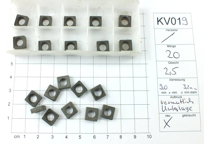 Posten Wendeplatten Inserts 20 Stück  unbenutzt siehe Bild mit Mwst KV019