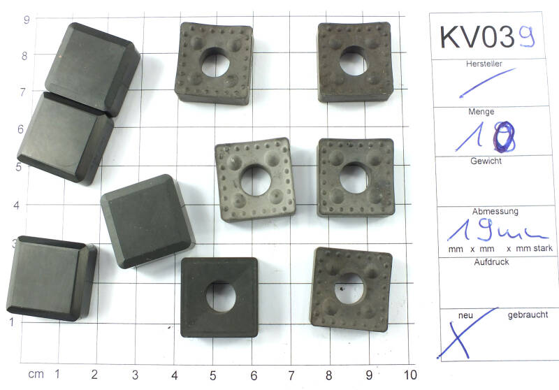 Posten Wendeplatten Inserts 10 Stück  unbenutzt siehe Bild   KV039