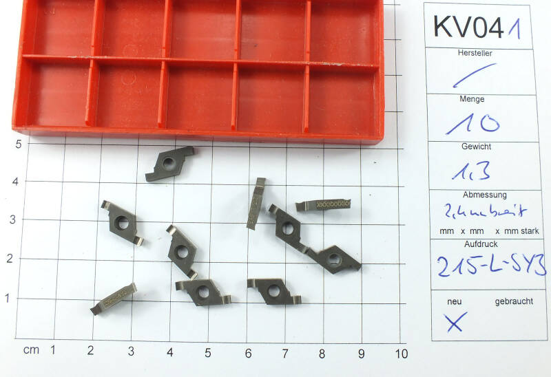 Posten Wendeplatten Inserts 10 Stück  unbenutzt siehe Bild   KV041