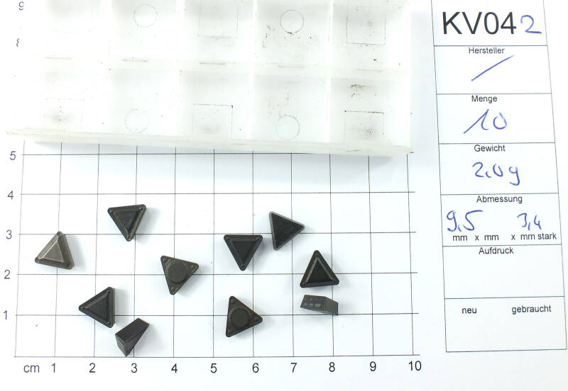 Posten Wendeplatten Inserts 10 Stück  unbenutzt siehe Bild   KV042