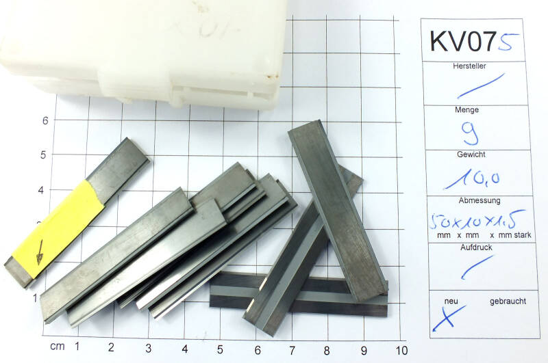 Posten Wendeplatten Inserts 9 Stück Messer  unbenutzt siehe Bild mit Mwst KV075