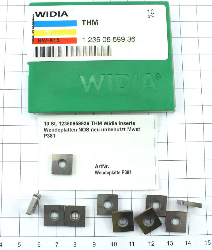 10 St. 12350659936 THM Widia Inserts Wendeplatten NOS neu unbenutzt   P381