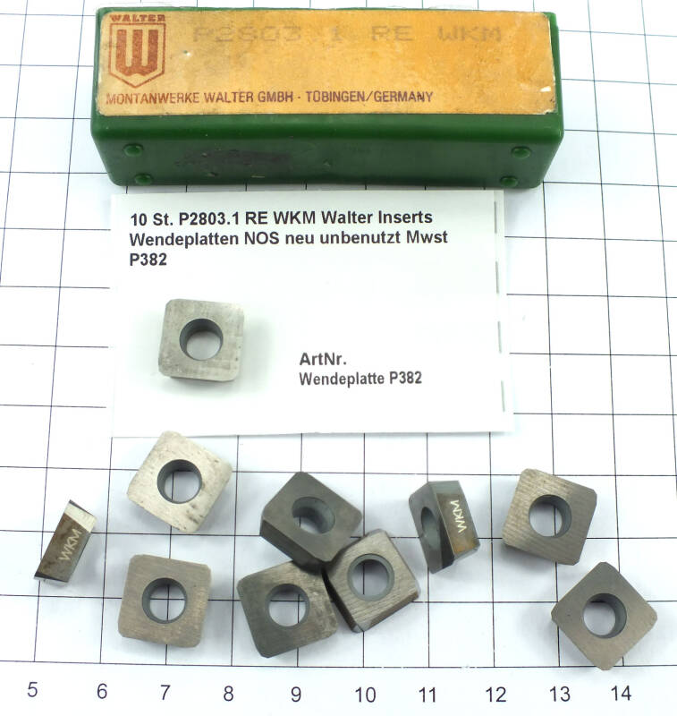 10 St. P2803.1 RE WKM Walter Inserts Wendeplatten NOS neu unbenutzt   P382