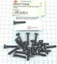 50 St. M5 x 25 Linse Kreuzschlitz Pozi DIN 7985 schwarz Lagerauflösung S406-50