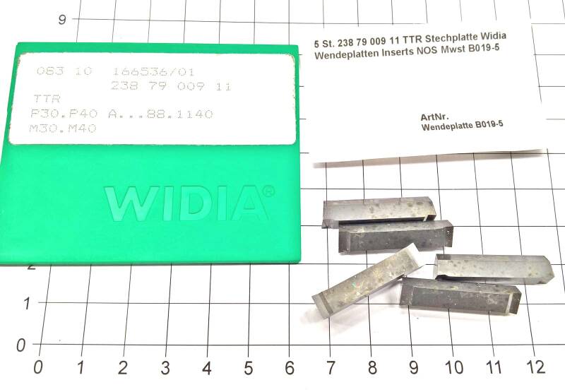 5 St. 238 79 009 11 TTR Stechplatte Widia Wendeplatten Inserts NOS   B019-5