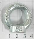 1 St. Ringmutter M8 Anhängeröse Zurröse Stahl C15 BIS CE...