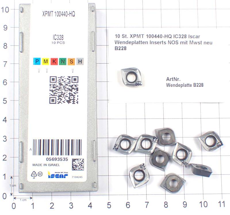 10 St. XPMT 100440-HQ IC328 Iscar Wendeplatten Inserts NOS   neu B228