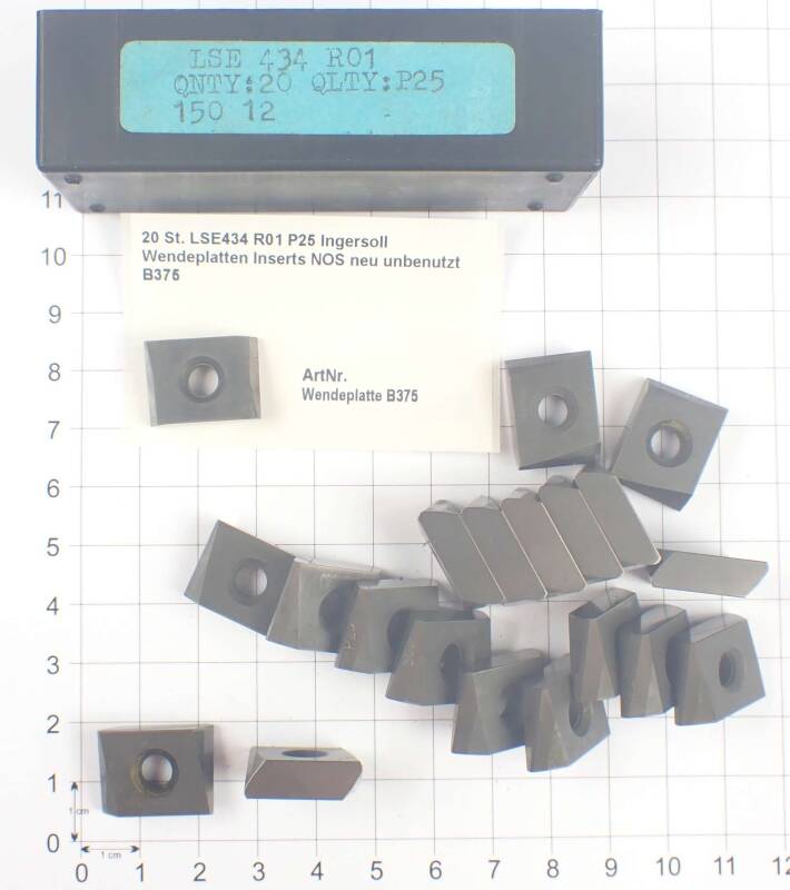20 St. LSE434 R01 P25 Ingersoll Wendeplatten Inserts NOS neu unbenutzt B375