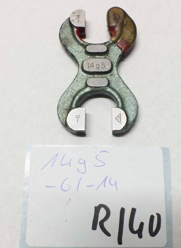 Grenzrachenlehre doppels. 14 mm CSE 14g5 -6/-14 gebraucht Rachenlehre R/40