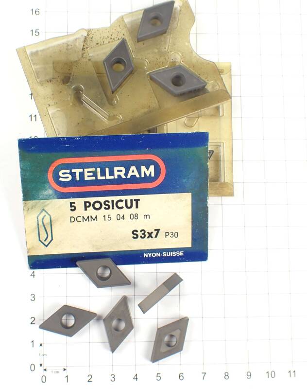 13 St. DCMM 150408m P30 Stellram Wendeplatten Inserts NOS neu unbenutzt B429