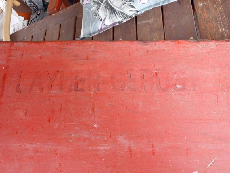 ältere Layher Gerüstböden Holz 257 x 61 cm, mit leichten Schäden siehe Bilder