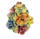 Porzellan Blumenbouquet sehr bunt 25 cm hoch, bestoßen sonst guter Zustand