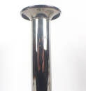 Klassischer Kerzenhalter in silber zeitloses Design 21 cm hoch