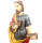 Figur Heiliger Josef als Zimmermann Kunststein voll coloriert 28 cm hoch