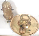 Samowar Kupfer getrieben ab 1892 Spiritus/Strom sehr selten 40 cm Durchmesser